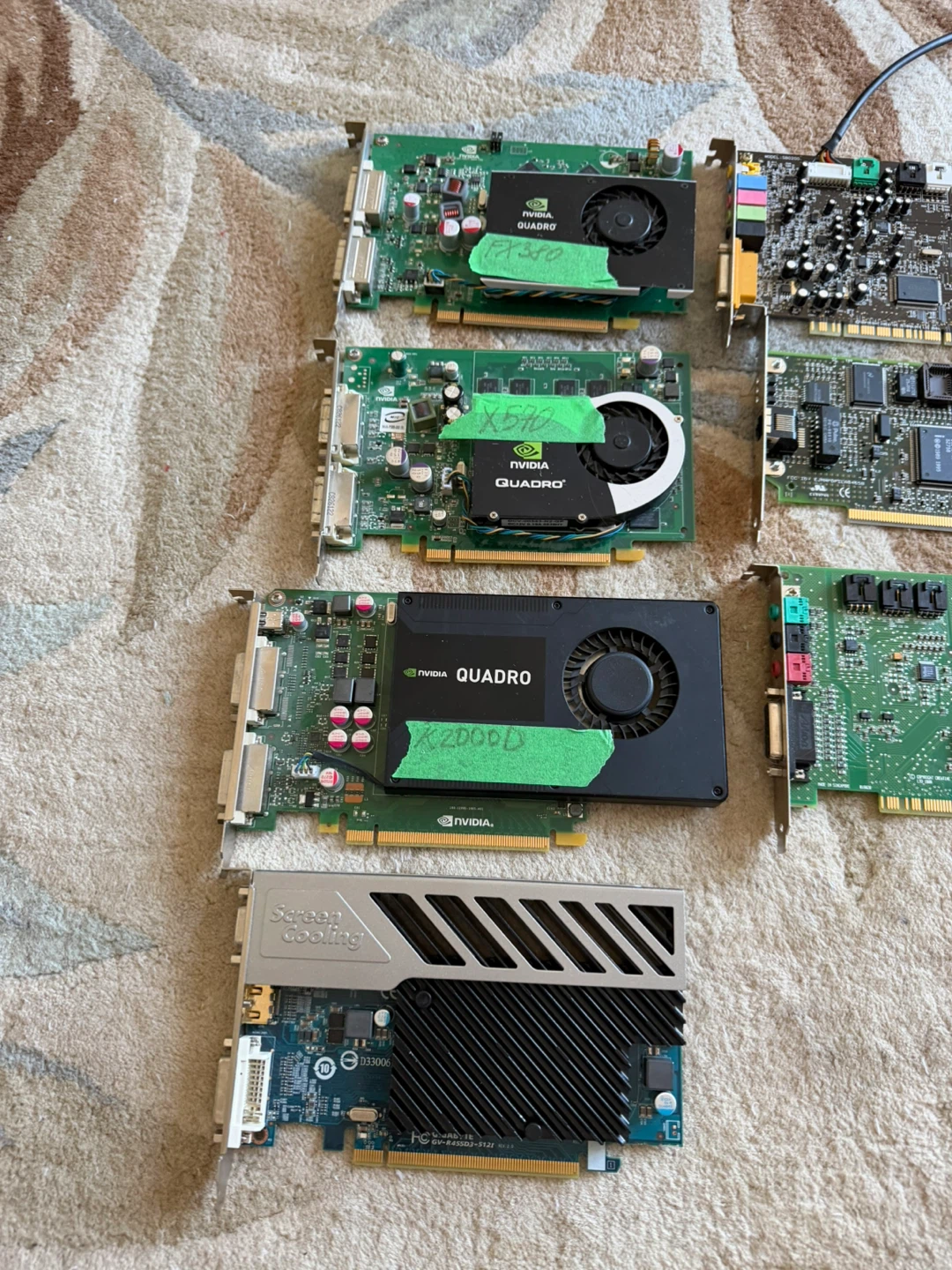 NVIDIA Quadro / ASUS Graphics Cards + Sound Cards - photo 2