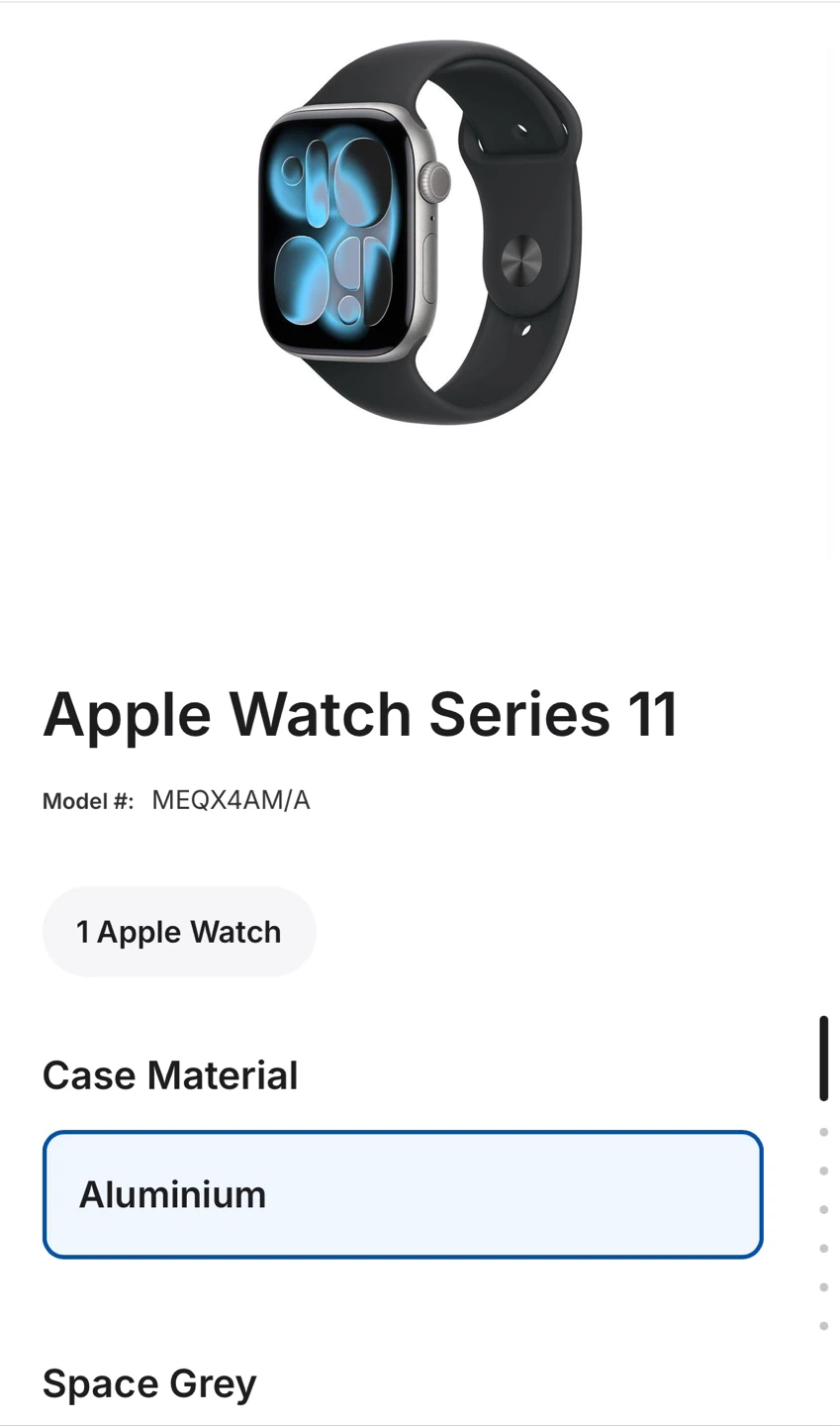 Apple Watch Series 11 - Space Grey Aluminium - photo 2