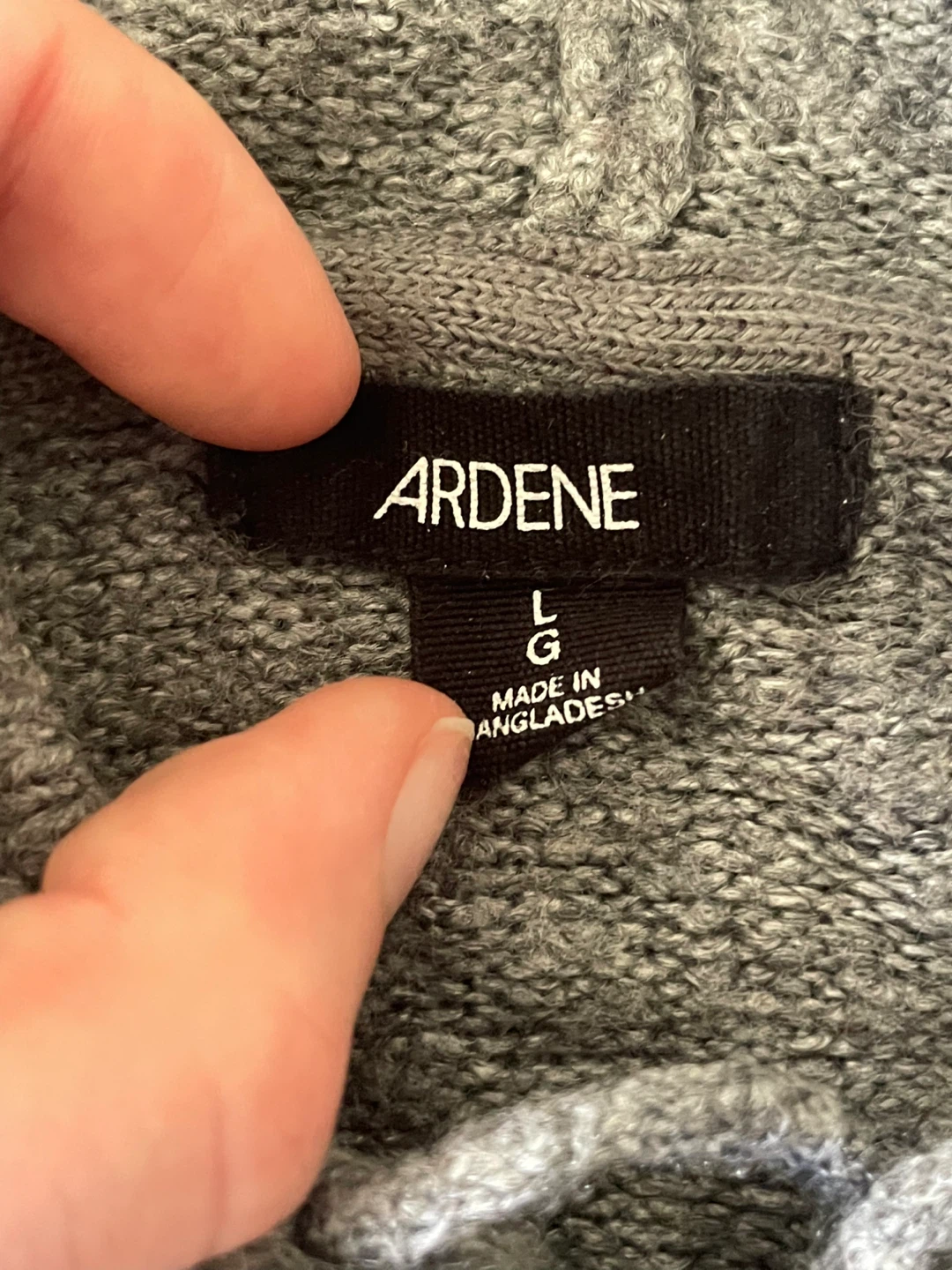 Ardene Grey Hoodie - Size L - photo 2
