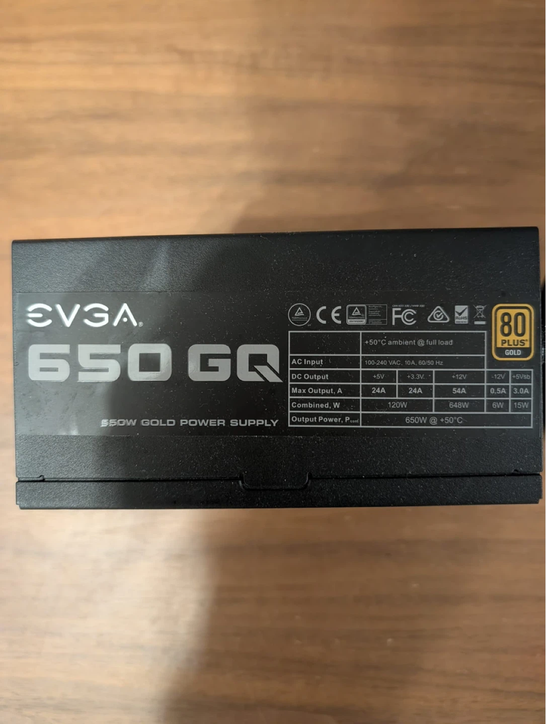 EVGA 650 GQ 650W Gold Power Supply