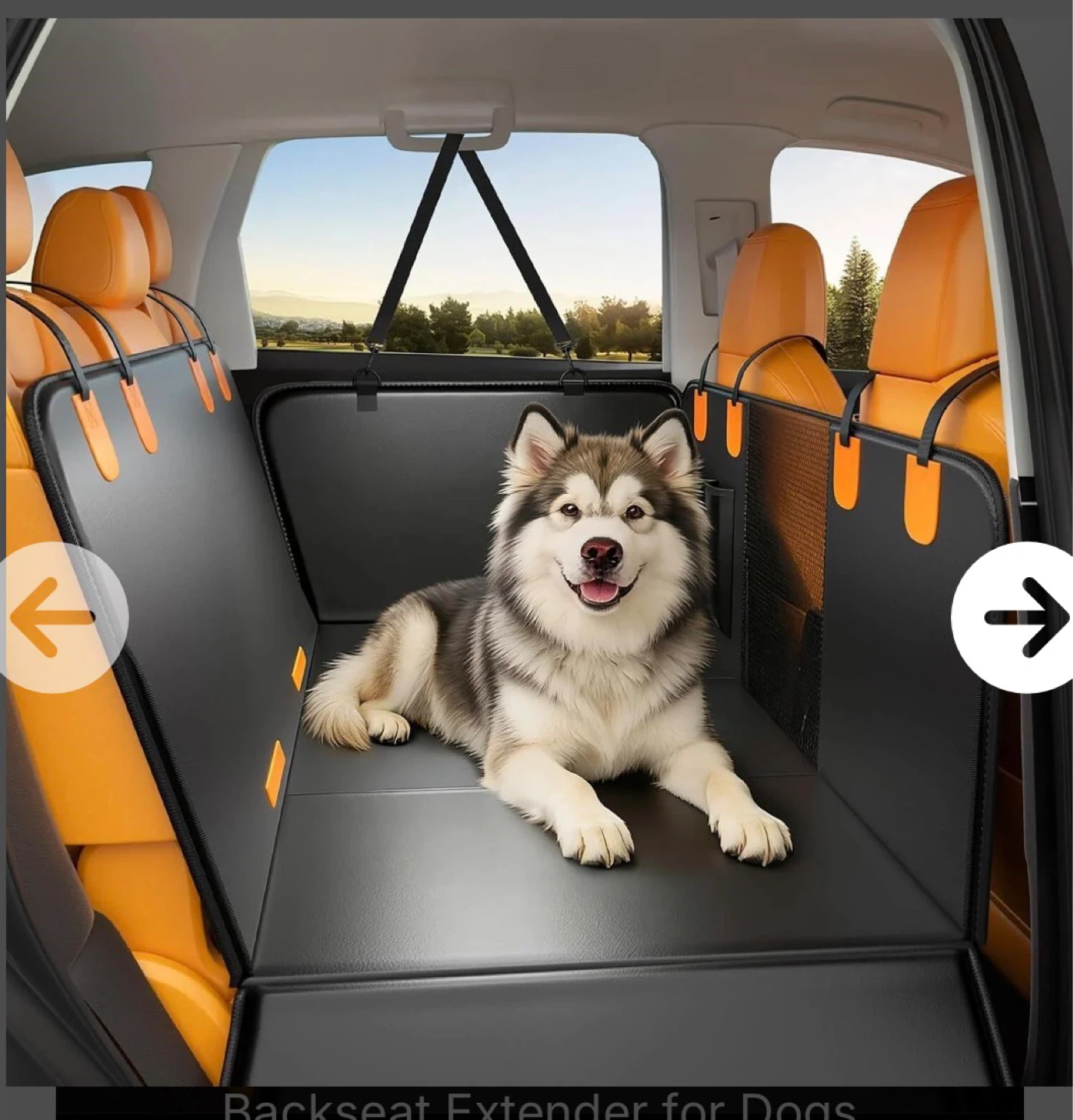 Mysaqi Hard Bottom Dog Back Seat Extender Cover