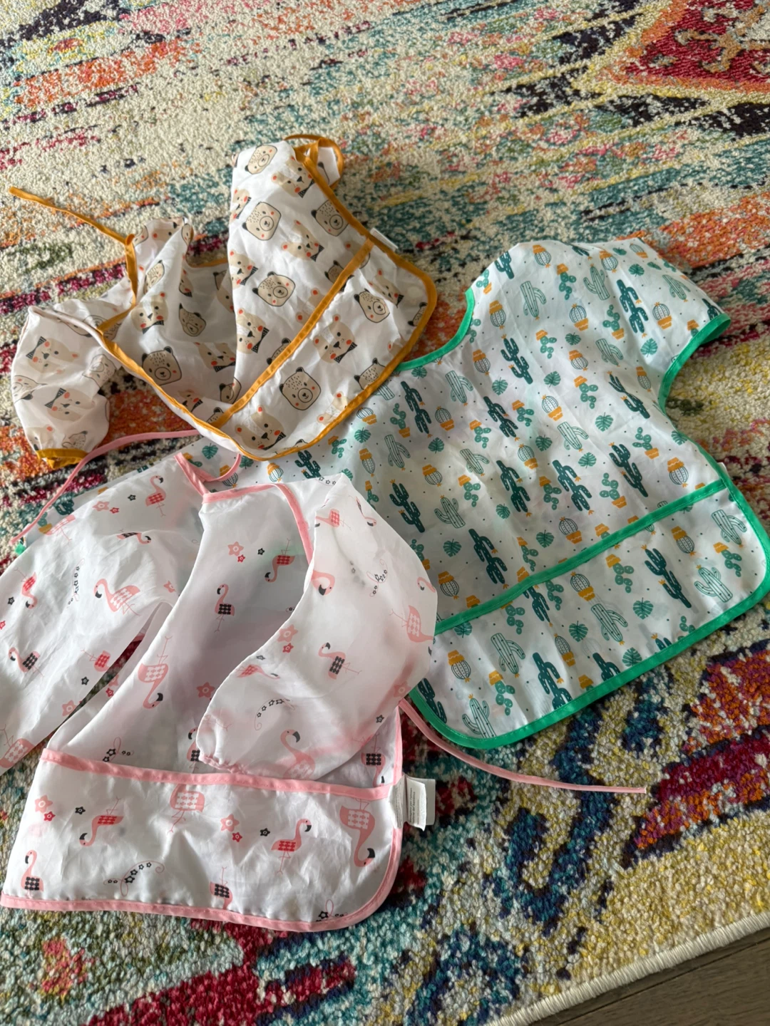 Set of 3 Baby Bibs with Sleeves - photo 2
