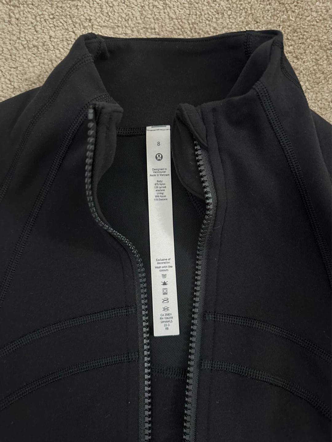 Lululemon Define Jacket Black Size 8 - photo 2
