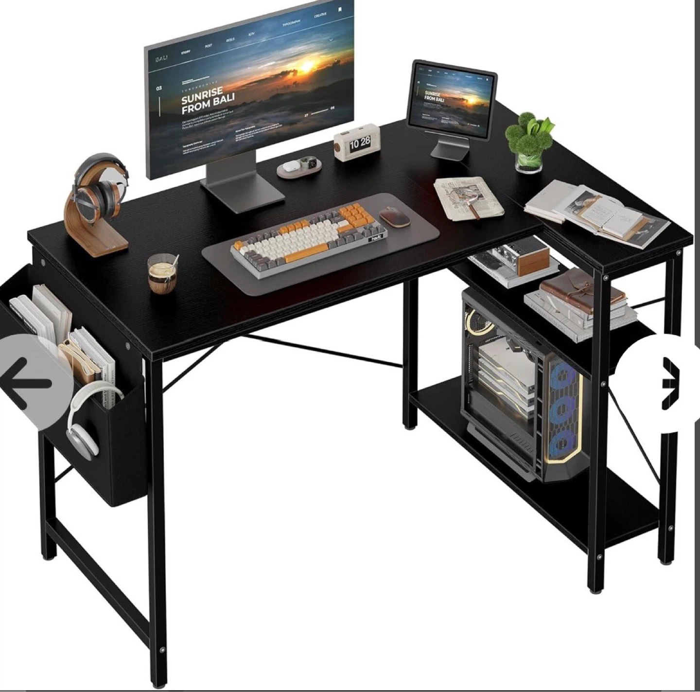 MODEL:55SCCPI 20LB L-Shaped Desk