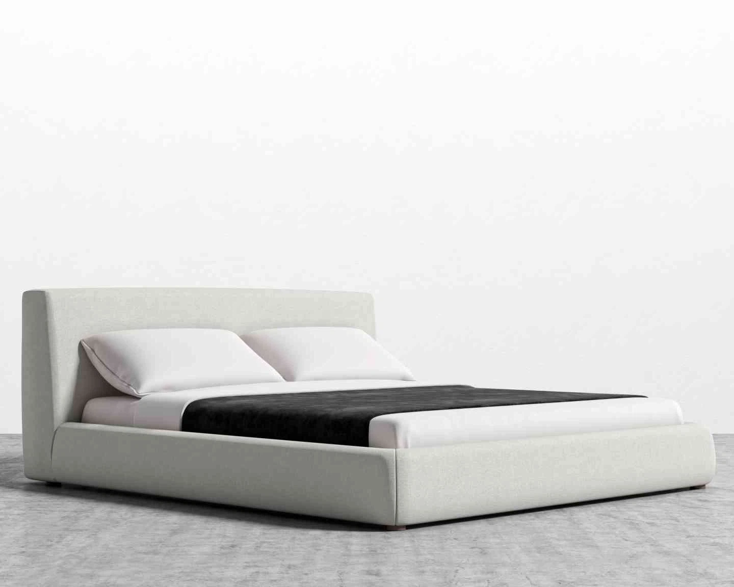 Modern Upholstered Platform Bed  - Queen Size