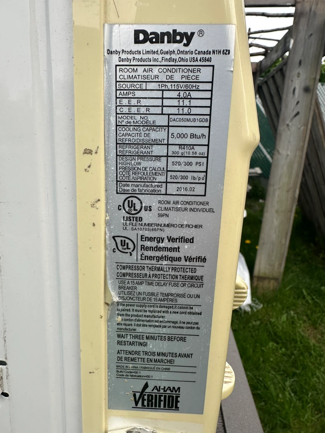 Danby 5000 BTU Room Air Conditioner - photo 2
