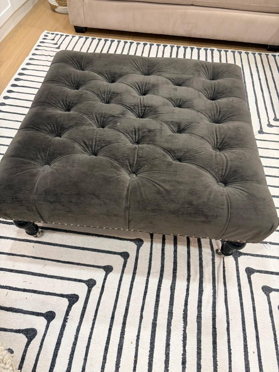 Tufted Square Ottoman