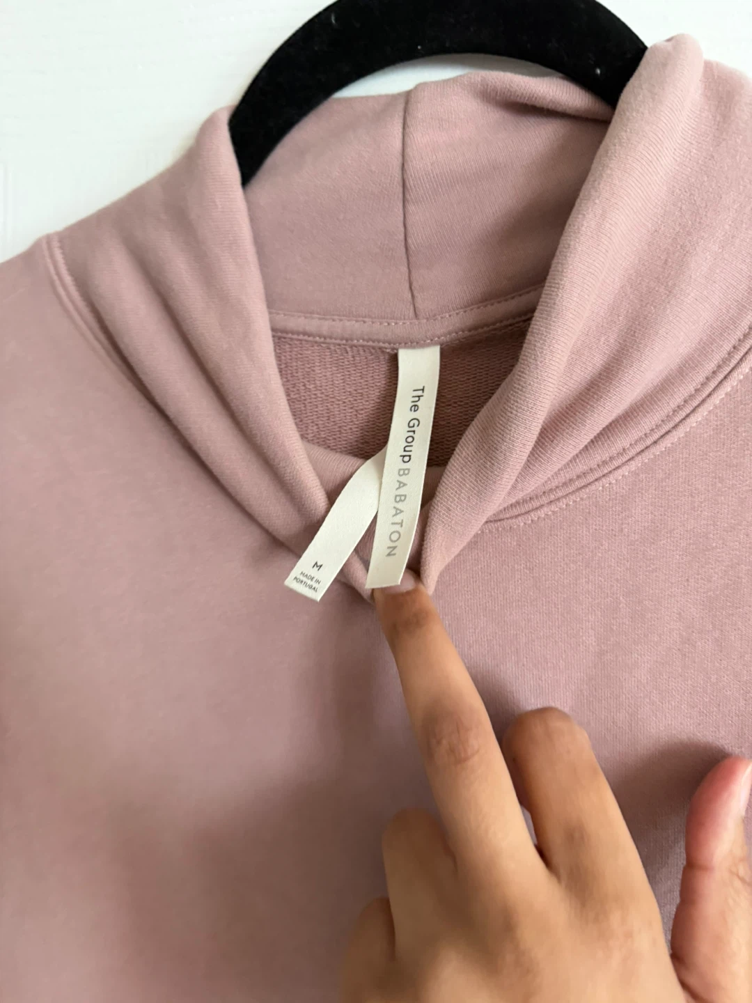 The Group by Babaton Pink Mock Neck Sweatshirt Dress Size M - photo 2