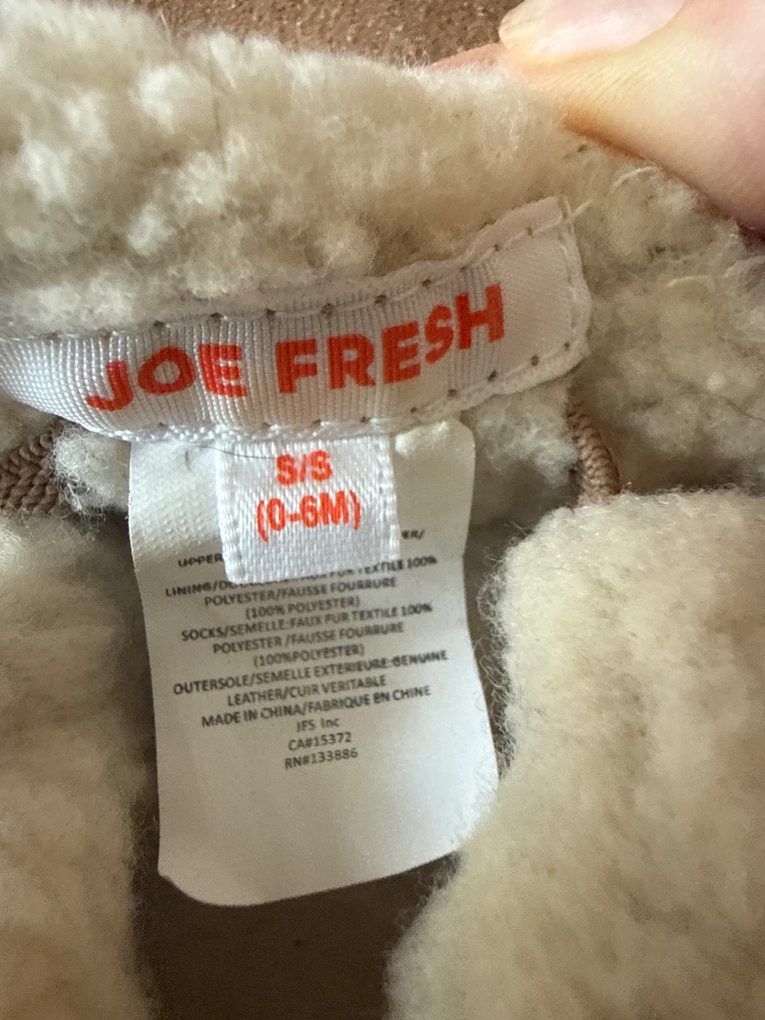 Joe Fresh Baby Boots Size S/S (0-6M) - photo 2