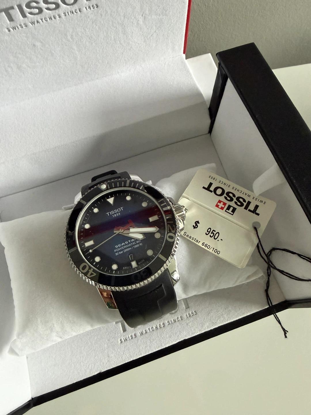 Tissot Seastar 660/1000 SS Watch (Blue Gradient)