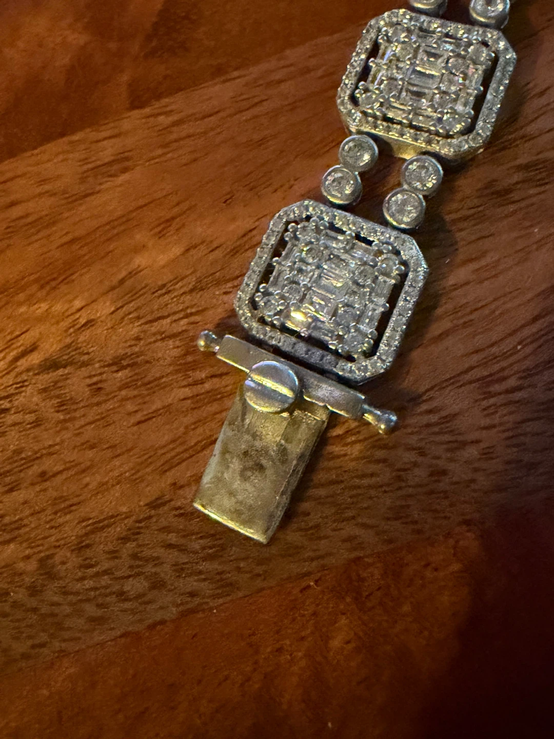 Elegant Sterling 925 CZ Bracelet w/Clear Baguette & Round Stones - photo 5