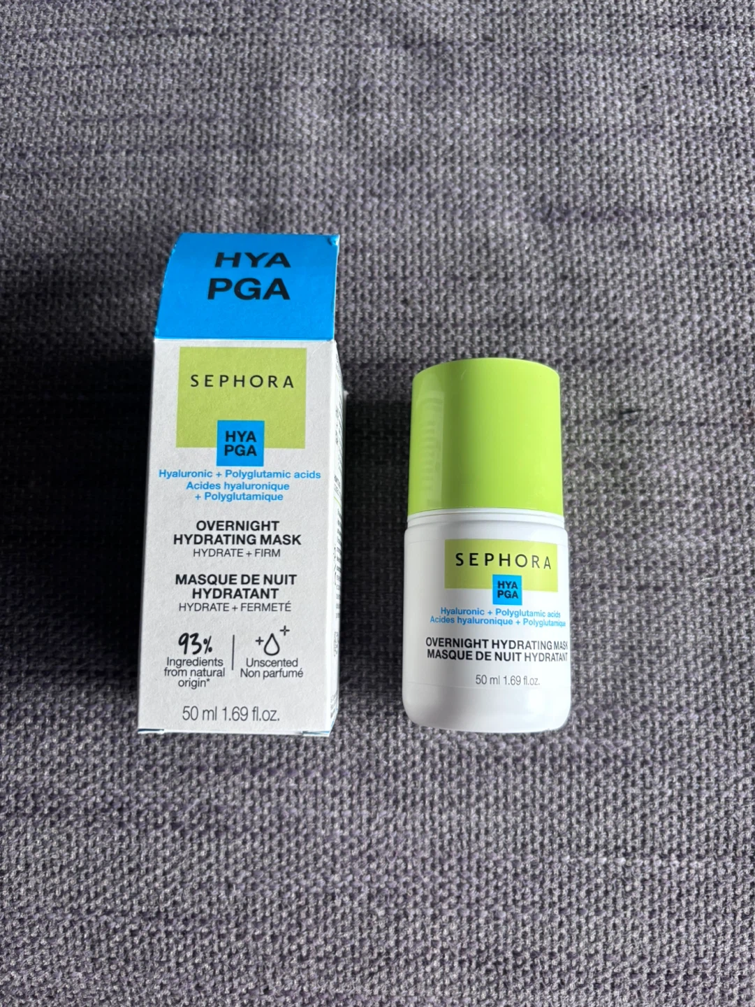 Never used. Sephora Hya + PGA Overnight Hydrating Mask - 50 ml