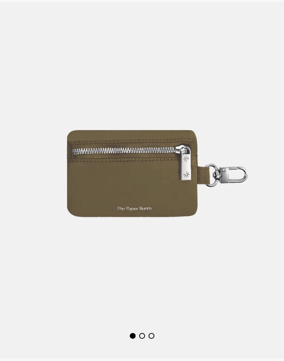 (NEW)The Paper Bunny Puffer Card Pouch - Olive