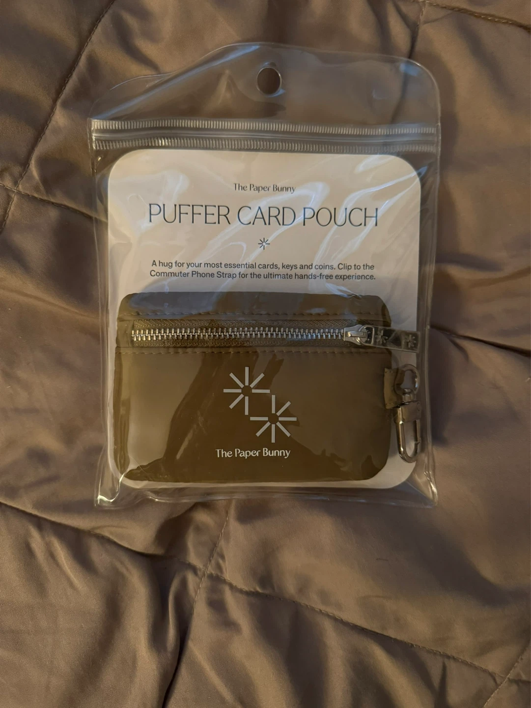 (NEW)The Paper Bunny Puffer Card Pouch - Olive - photo 2