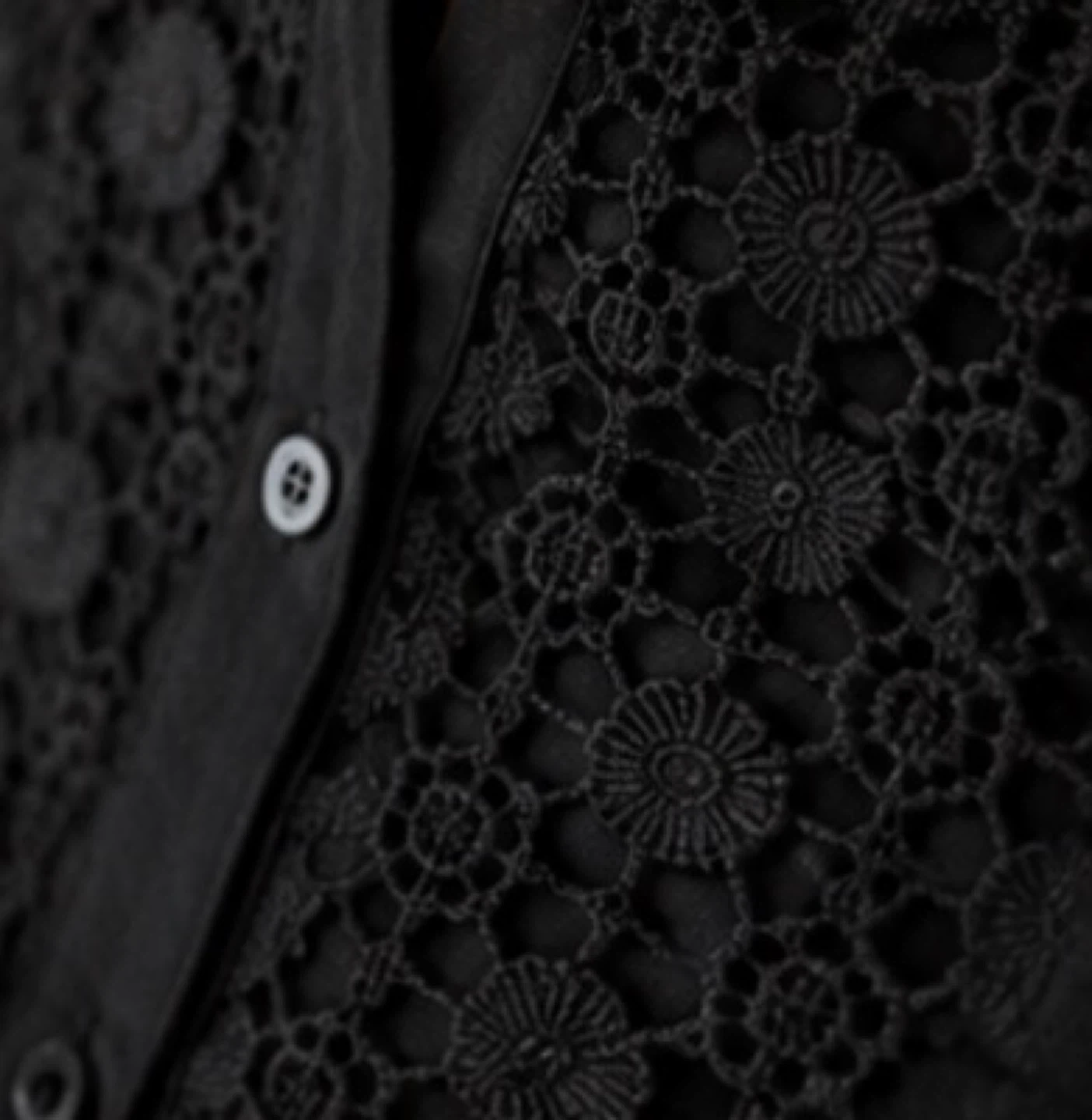 Brand new) Black Floral Lace Blouse - photo 4