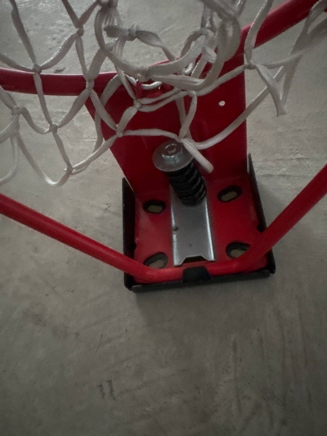 Red Basketball Hoop with White Net - photo 2
