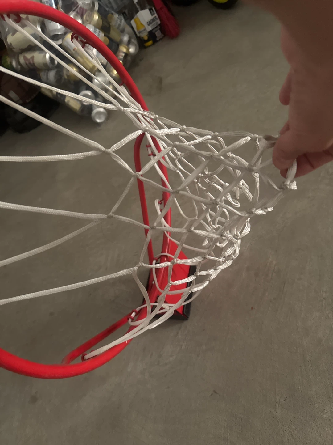 Red Basketball Hoop with White Net - photo 3
