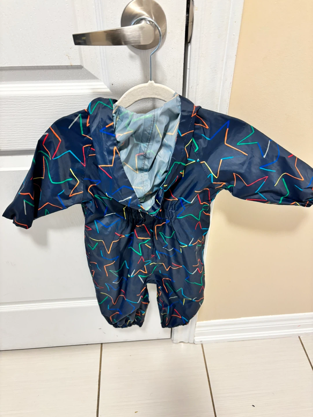 Baby/Toddler Rain Suit Navy with Stars - photo 3