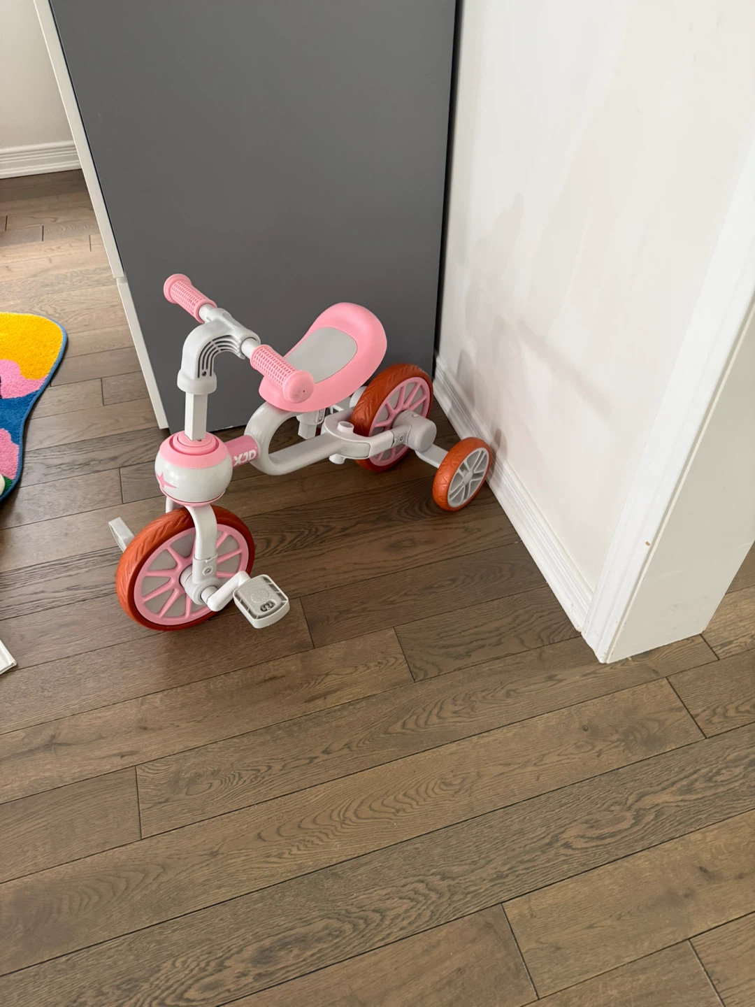 Pink and White Kids Tricycle