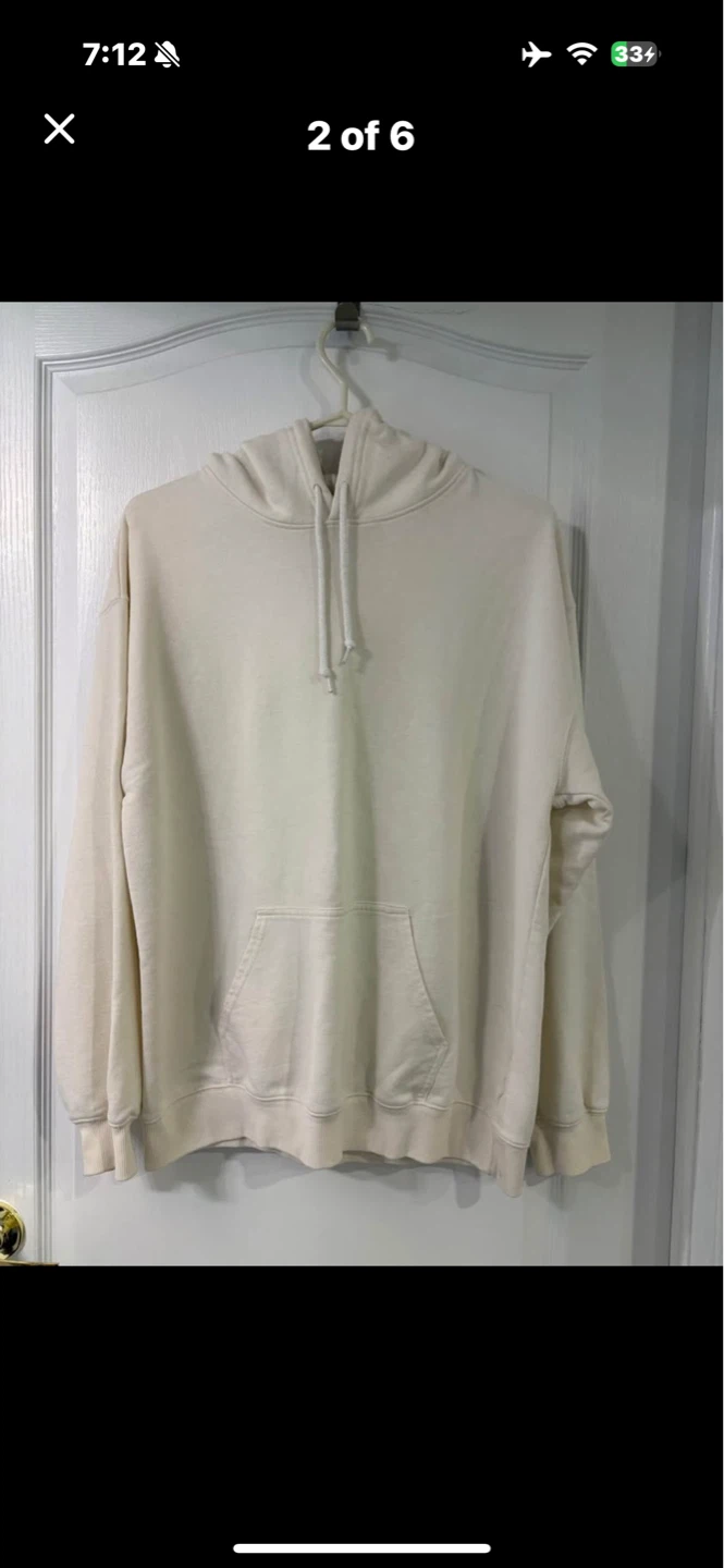 Forever 21 women’s cream hoodie size L - photo 4