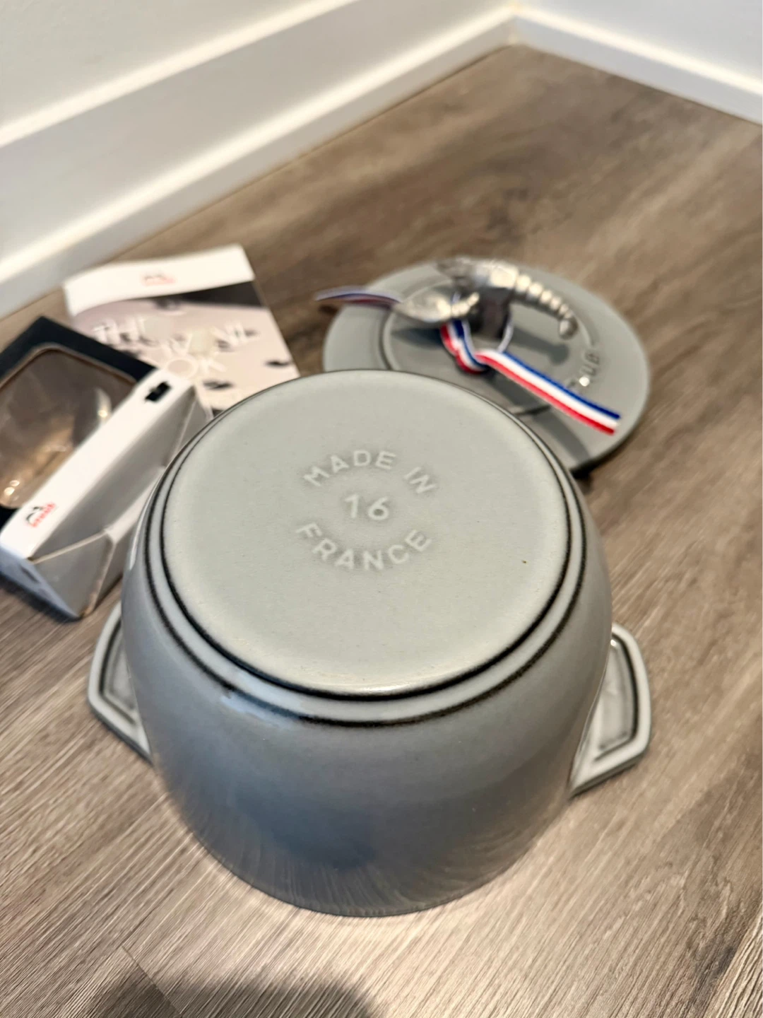 Staub Cast Iron RICE COCOTTES 16cm Grey Dutch oven free handle - photo 4