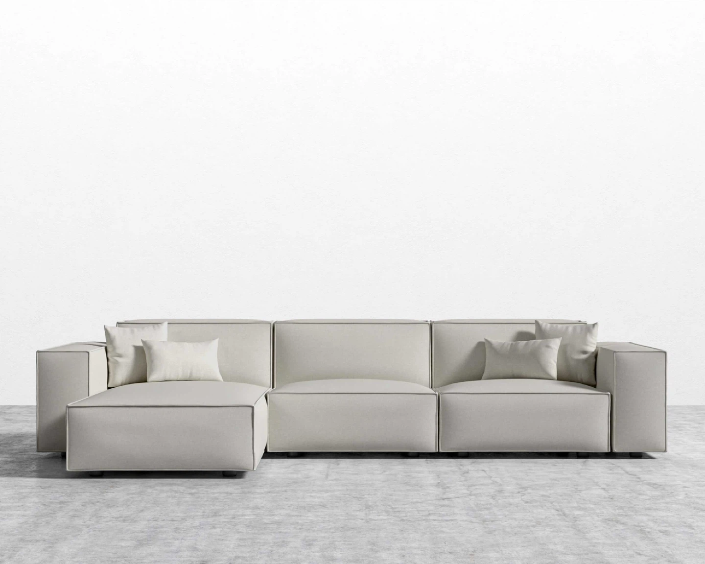 Modular Sectional Sofa - Light Beige - photo 2