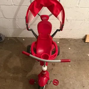 Radio Flyer Red Tricycle with Canopy and Parent Handle