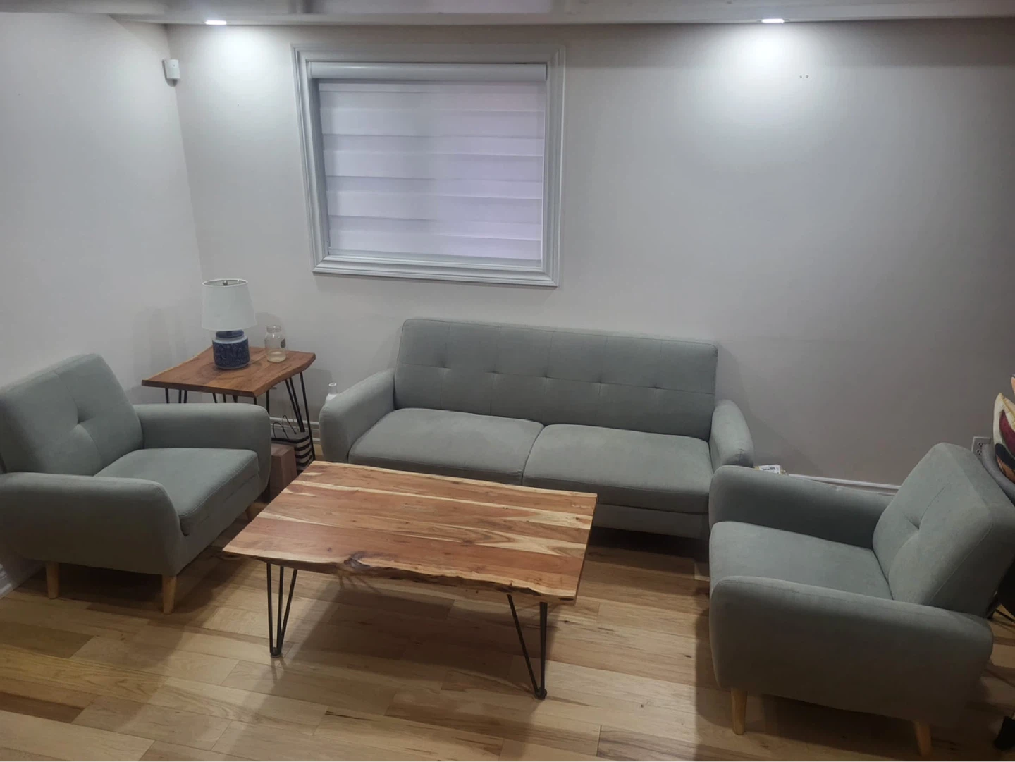 Living room set includes sofas and coffee table - photo 2