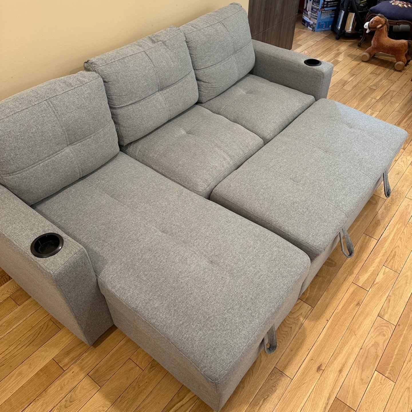 Modern Sleeper Sectional Sofa with Storage Chaise (CAN DELIVER) - photo 2