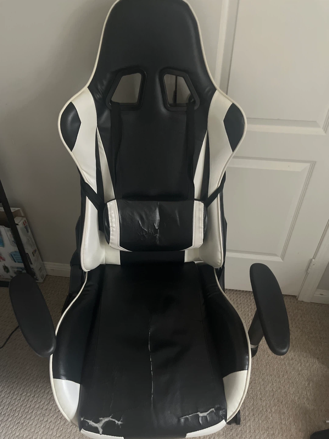 Black and White Gaming Chair
