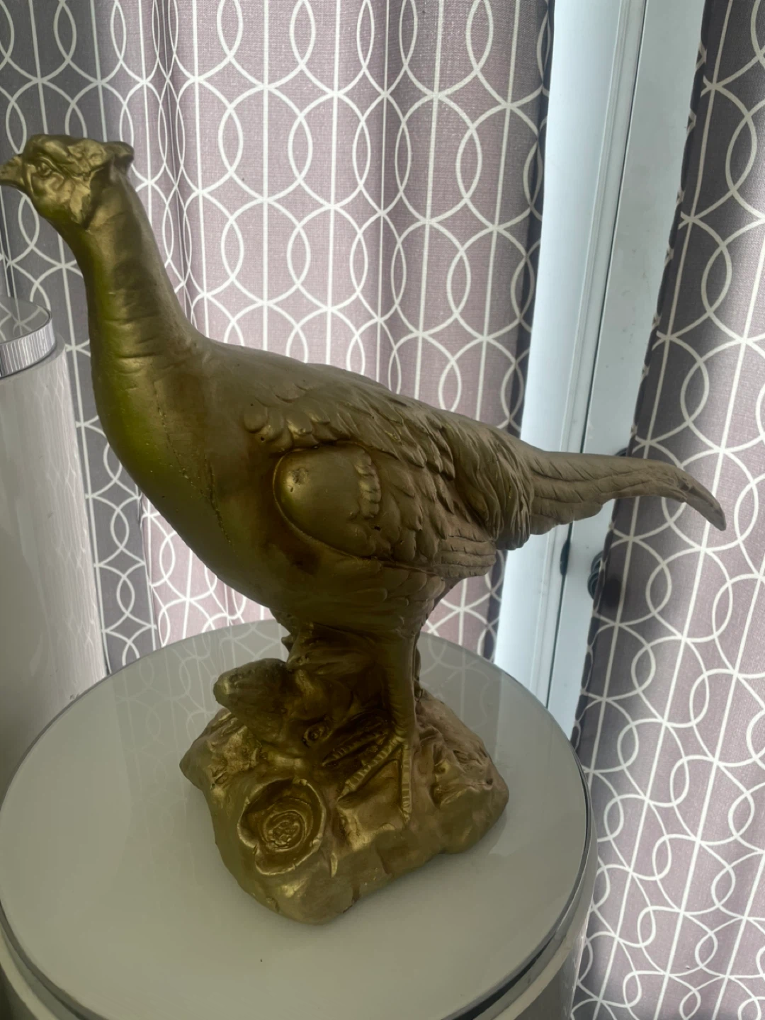 Heavy Gold Bird Figurine