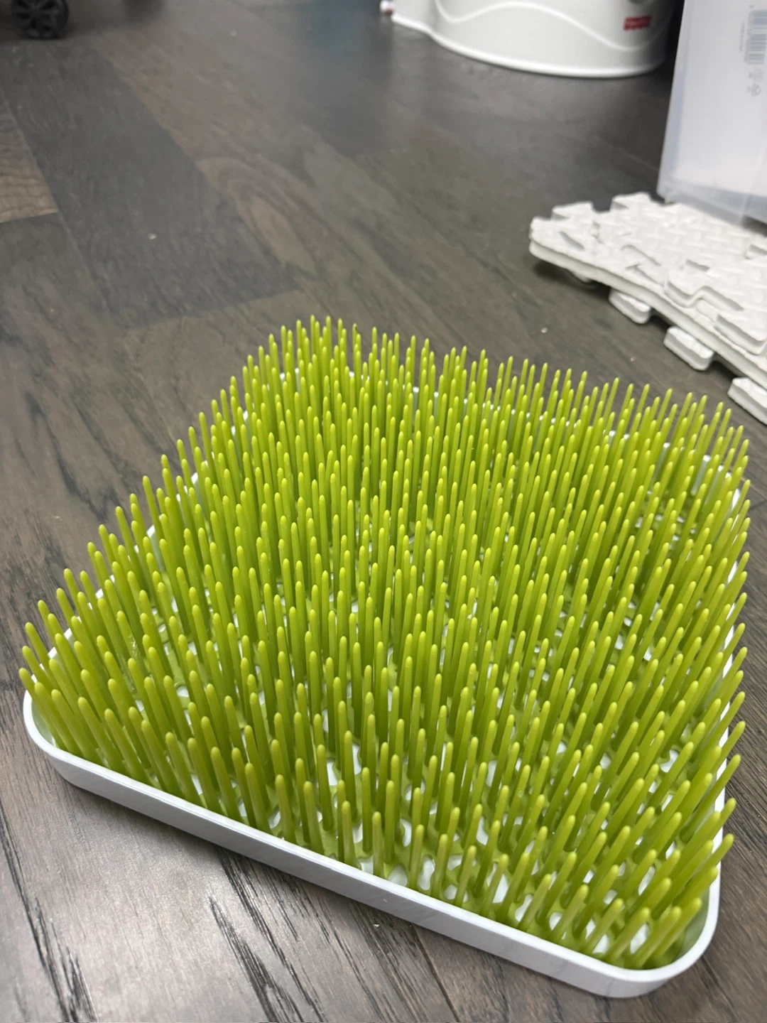 Green Bottle Drying Rack
