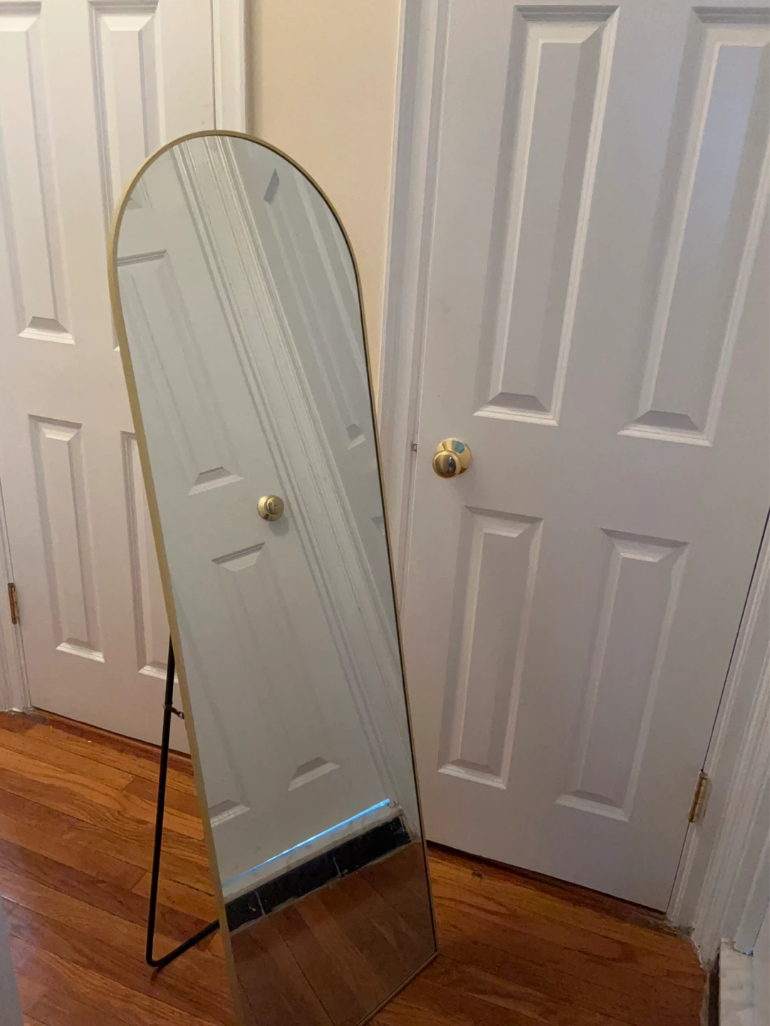 Arched Full Length Mirror with Gold Frame