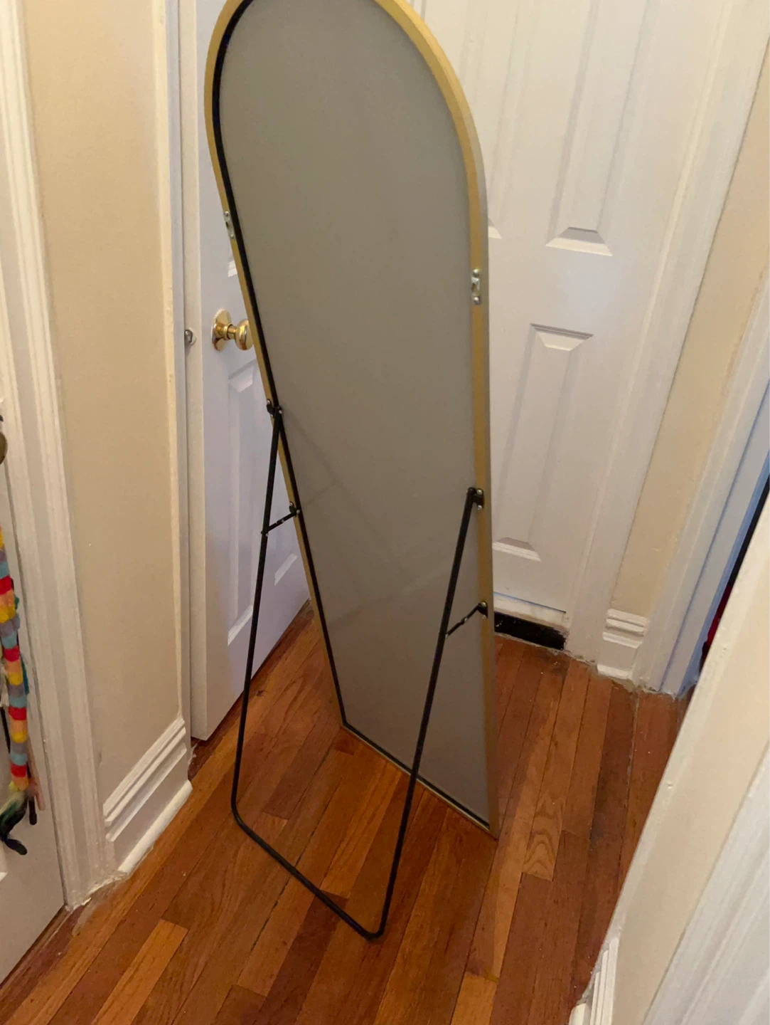 Arched Full Length Mirror with Gold Frame - photo 2