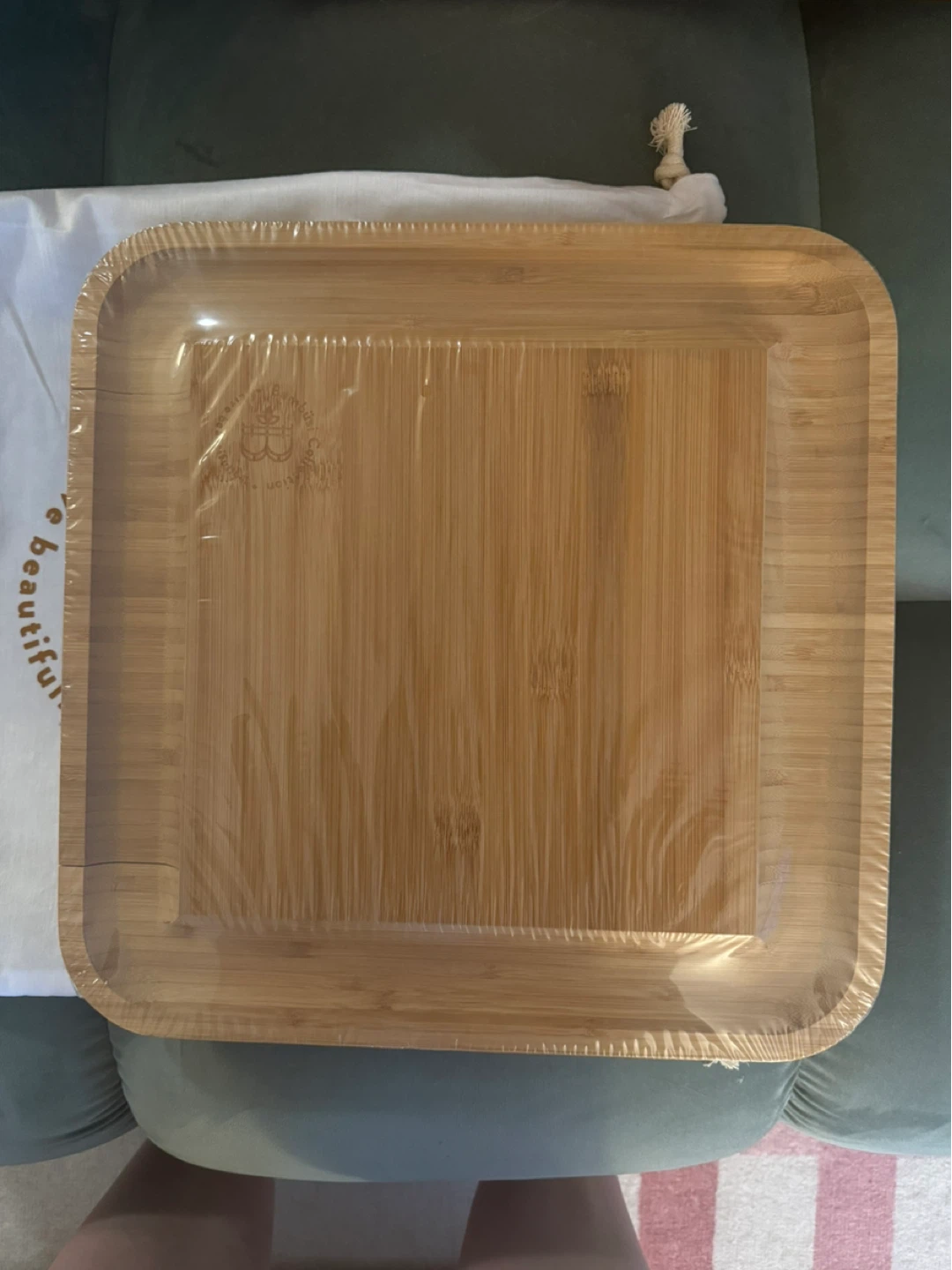 Brand New Sealed Bamboo Cheese Board & Cutlery Set - photo 4