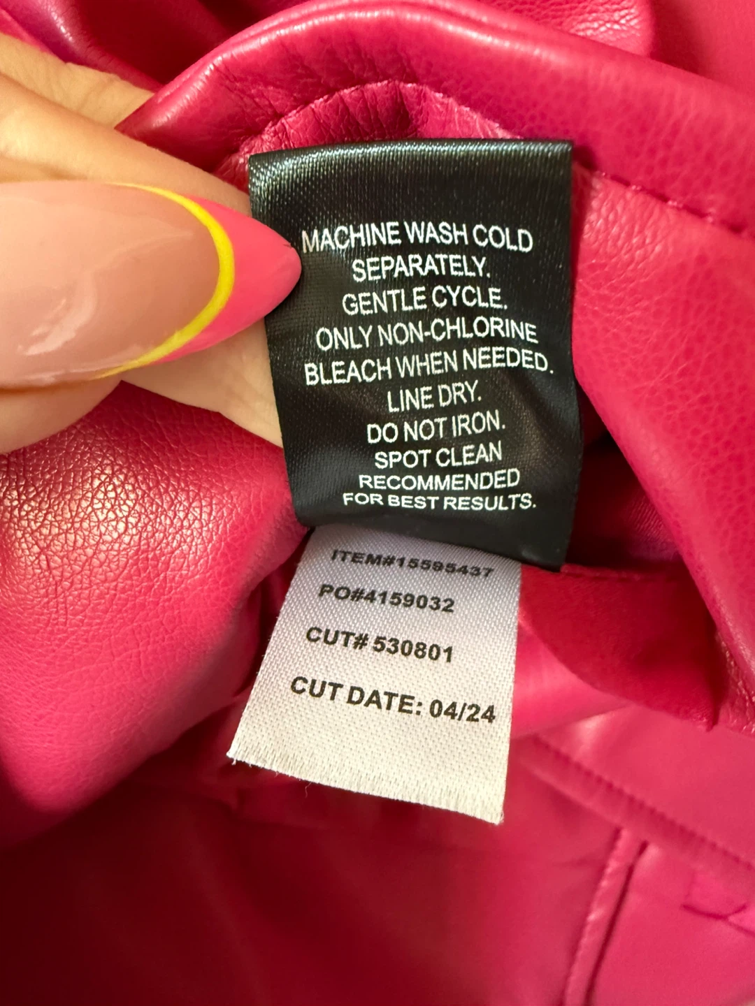 Torrid Faux Leather Moto Jacket Pink Size L - photo 5