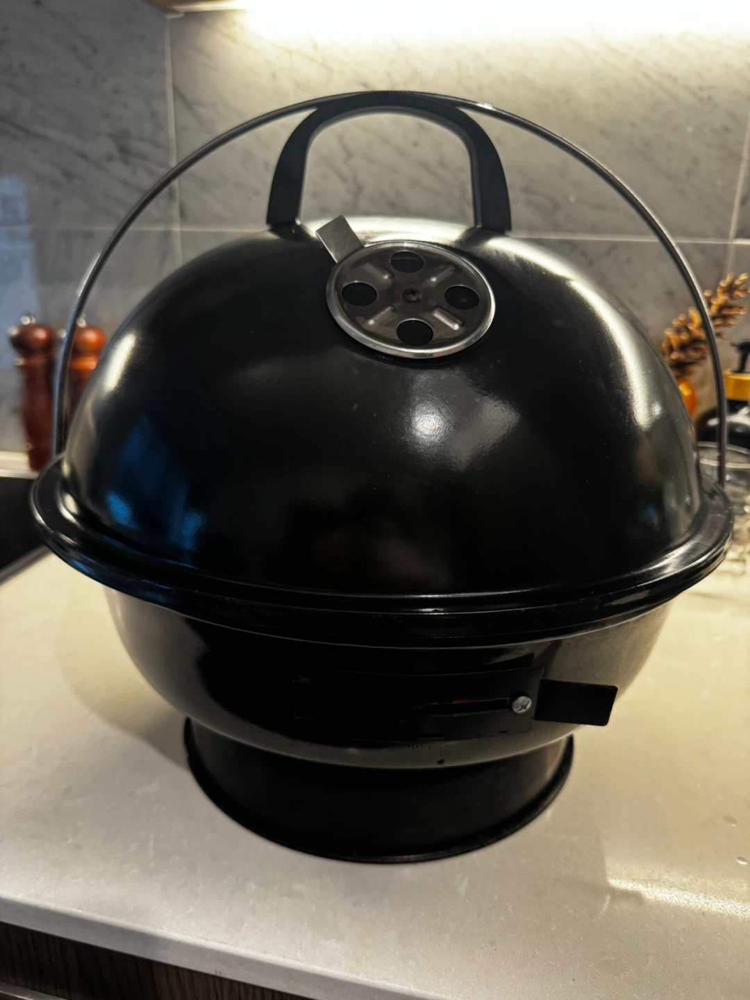 Master Chef Portable BBQ Grill + Charcoal + Lighter Fluid - photo 2