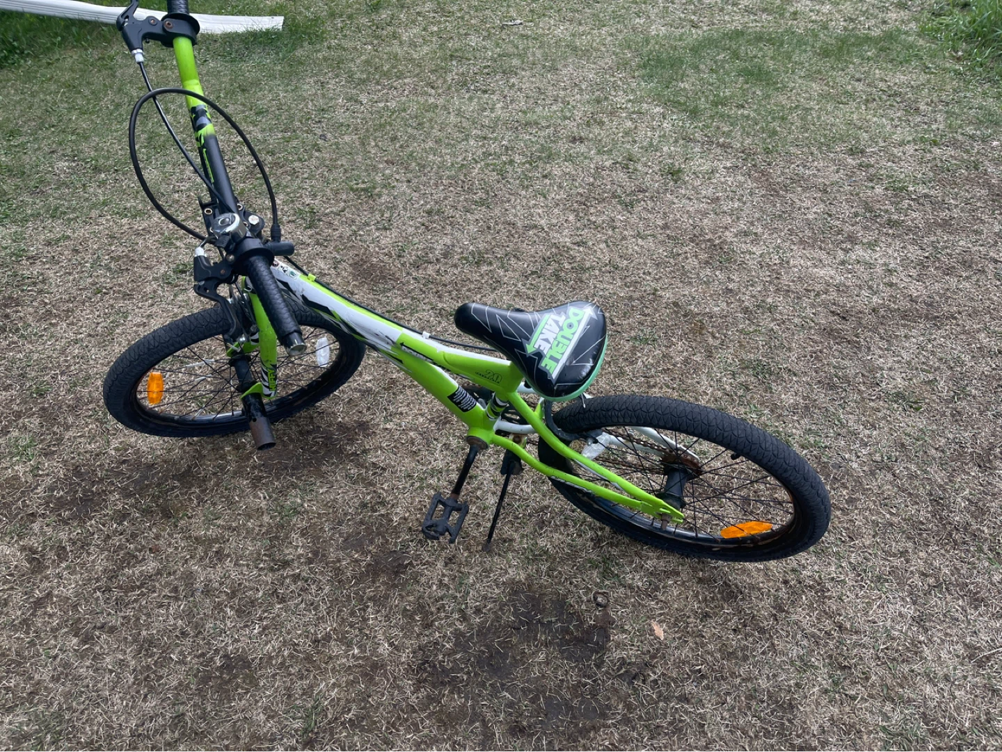 Green Bicycle with "Double Take" Seat