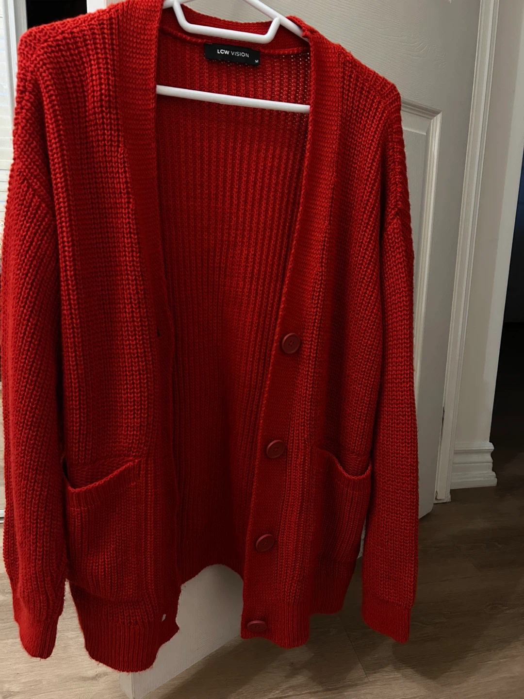 Red cardigan - photo 3