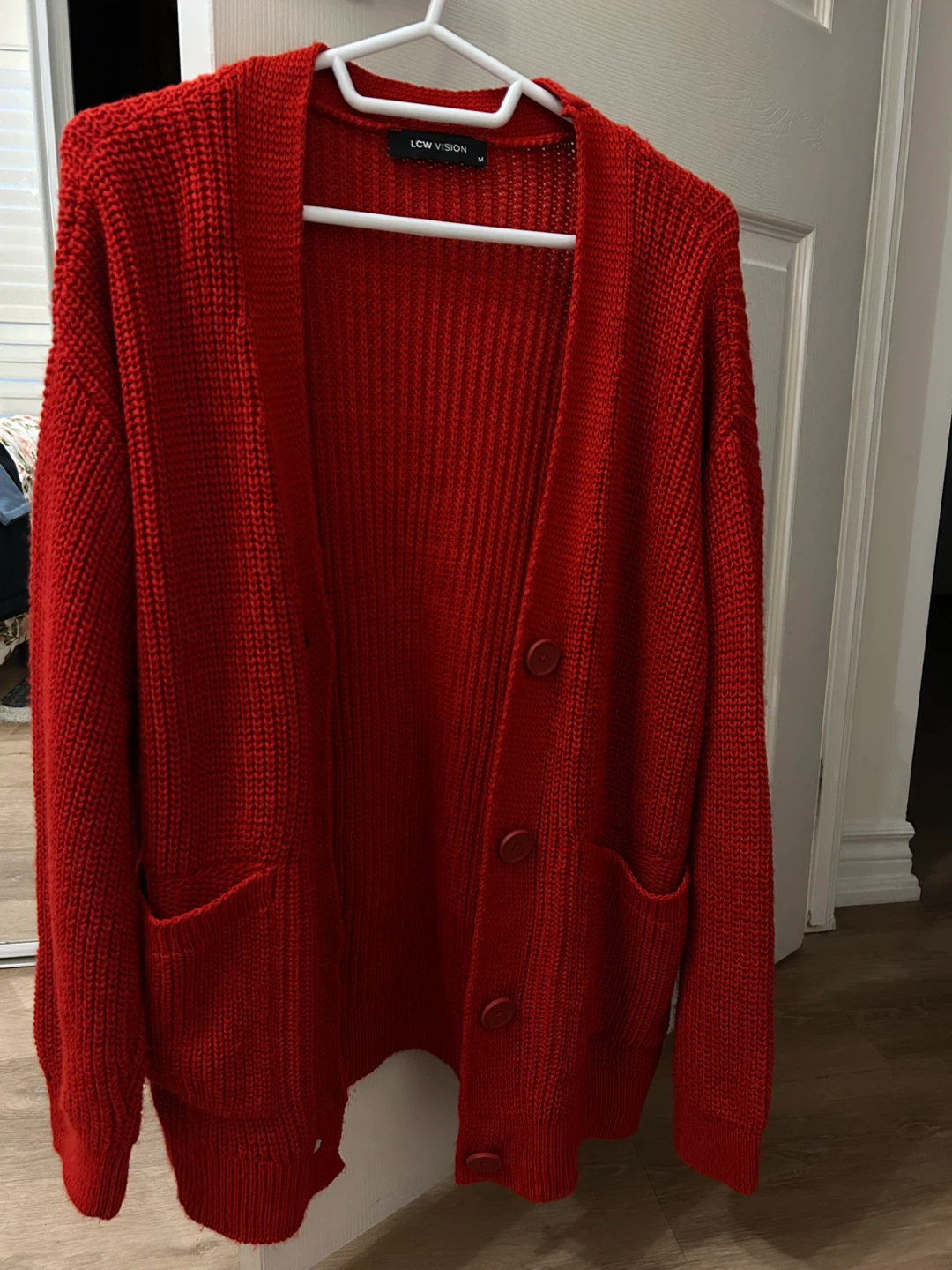 Red cardigan - photo 2