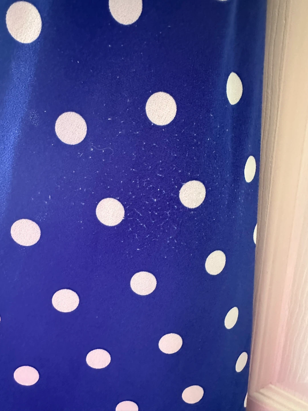 Laura Petites Blue Polka Dot Dress Size 4 - photo 4