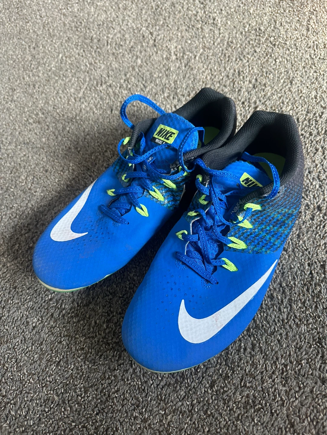 Nike Rival S 9 Track Spikes Blue Sprinting Shoes