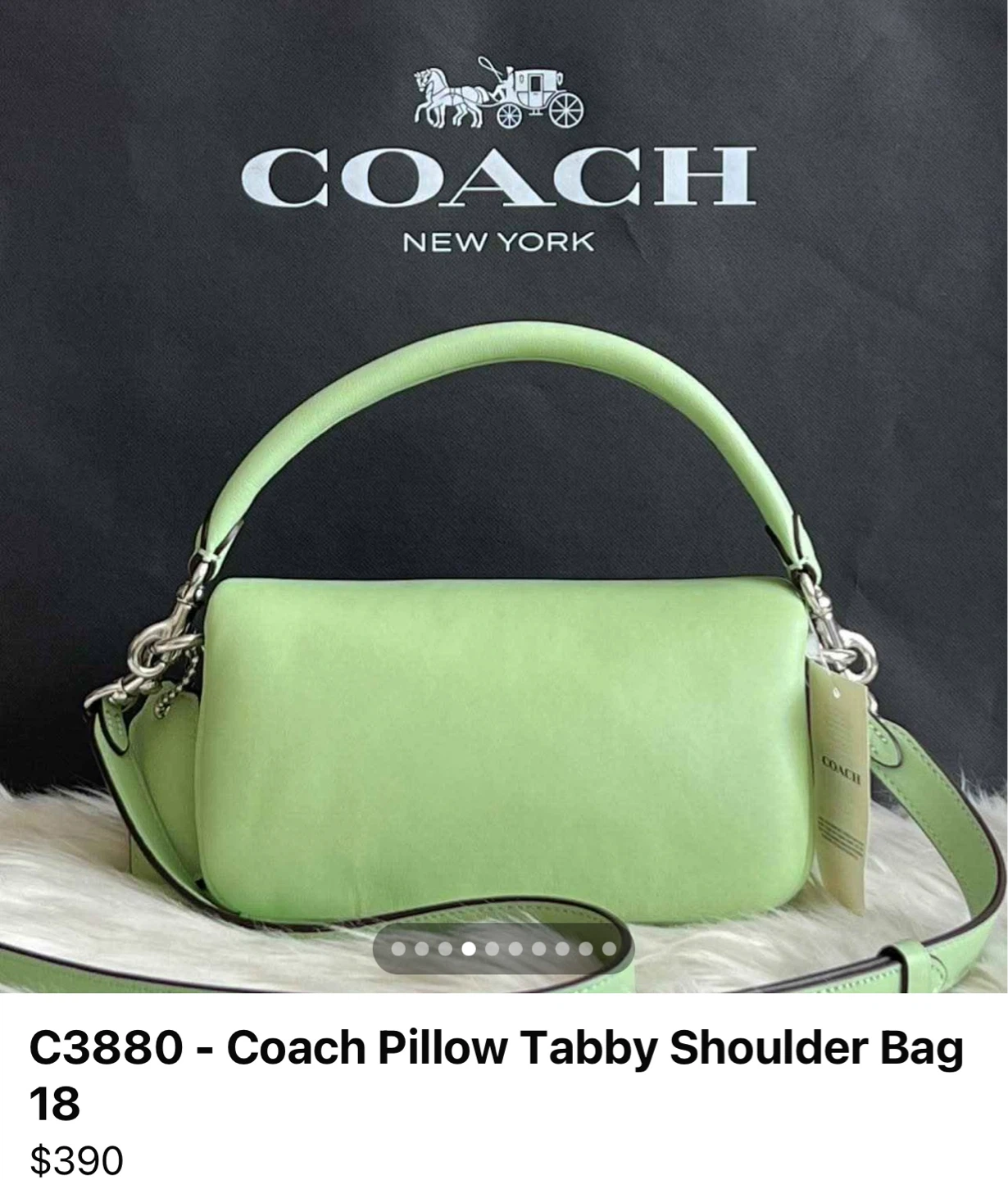 Coach Pillow Tabby Shoulder Bag 18 - Light Green - photo 2