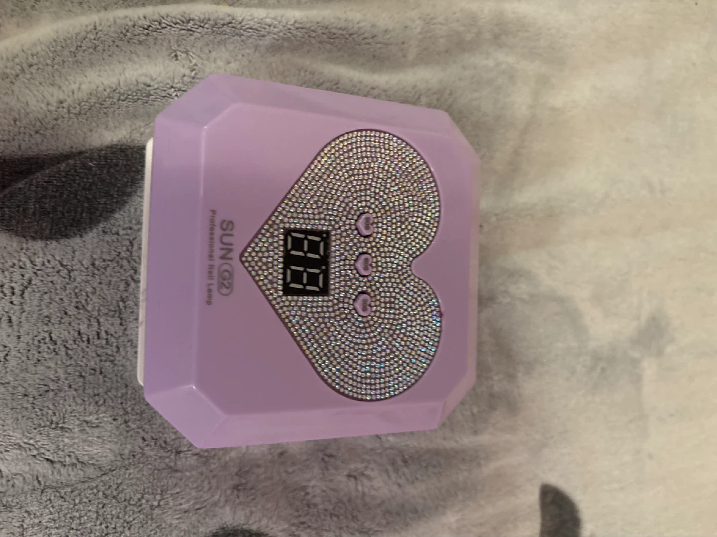 SUN G2 Professional Nail Lamp - Lavender with Rhinestones