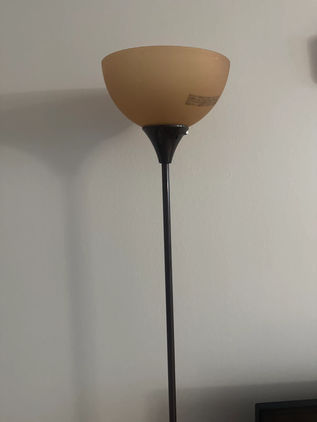 Torchiere Floor Lamp with Frosted Shade