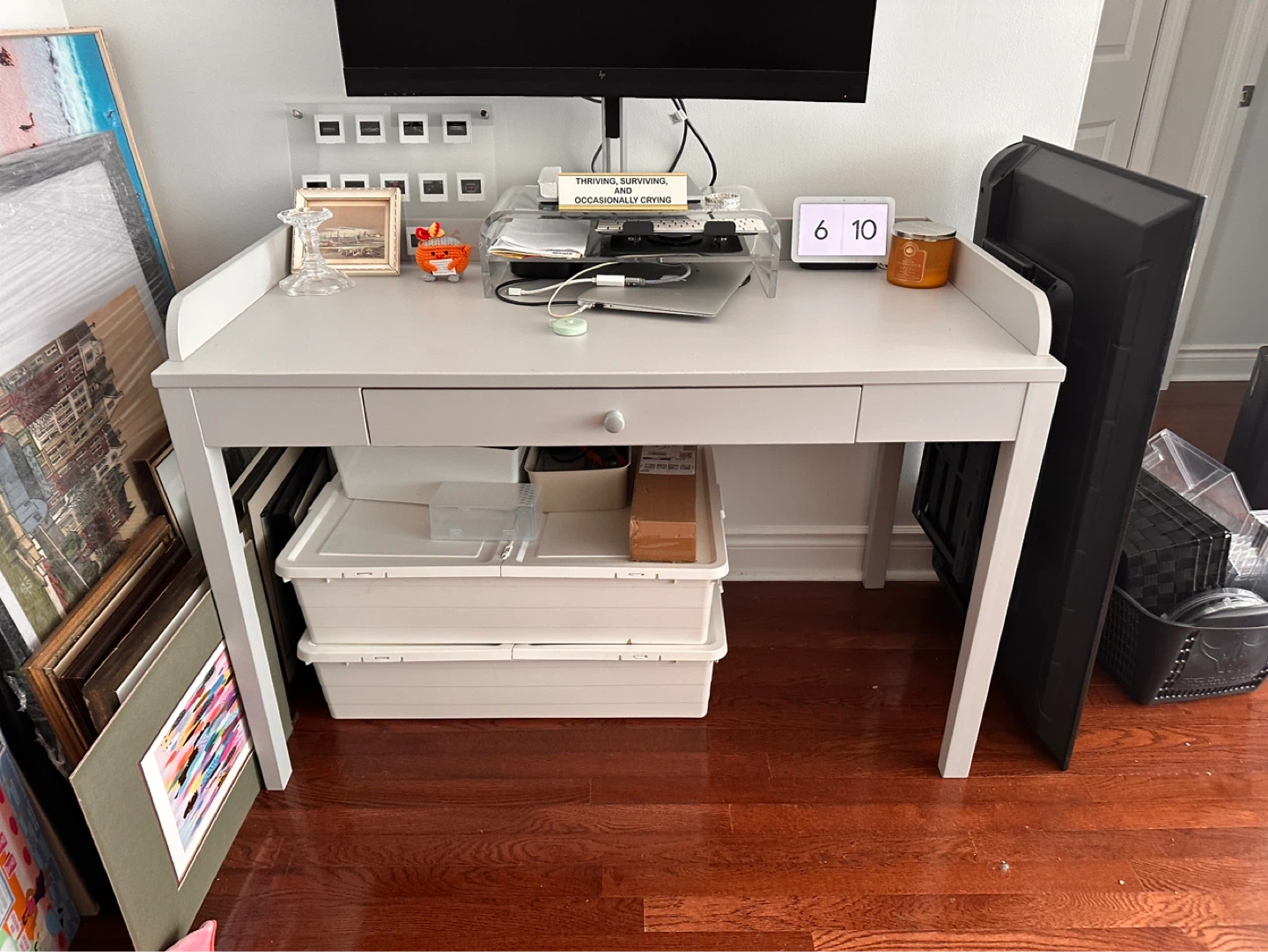 IKEA SMYGA Desk - Light Gray