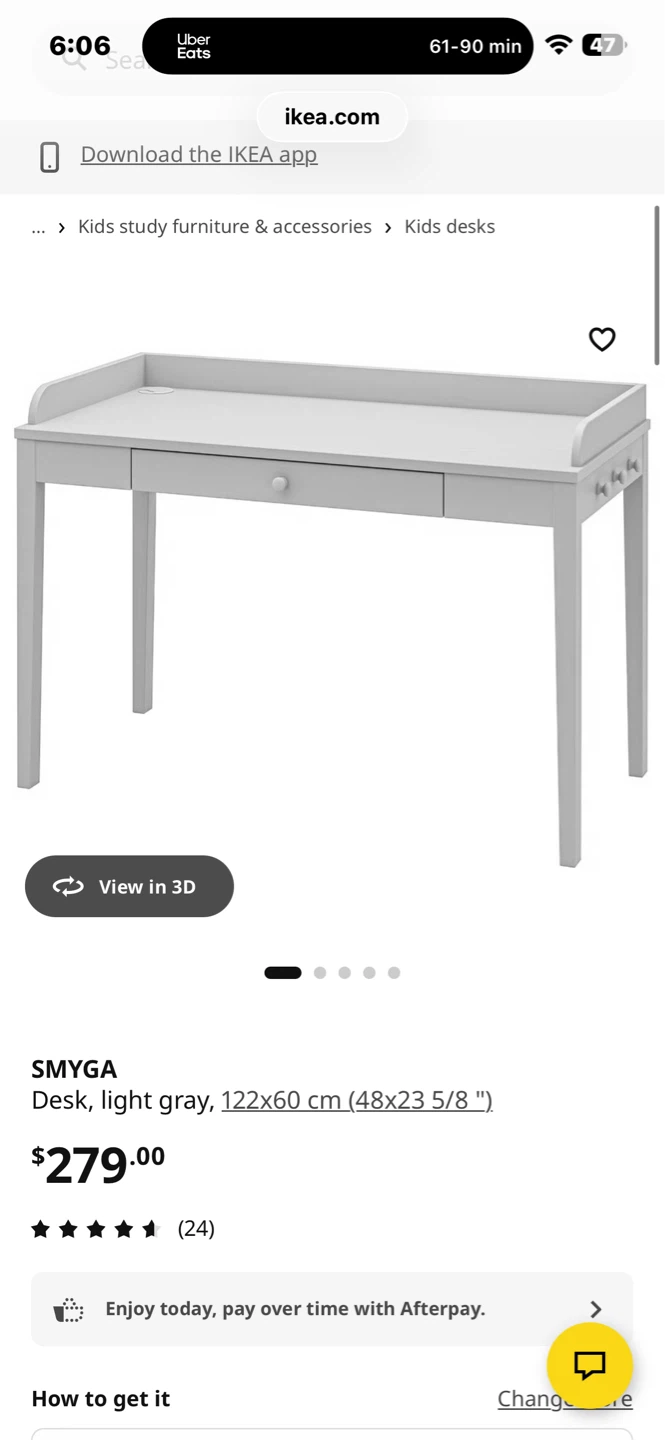 IKEA SMYGA Desk - Light Gray - photo 3
