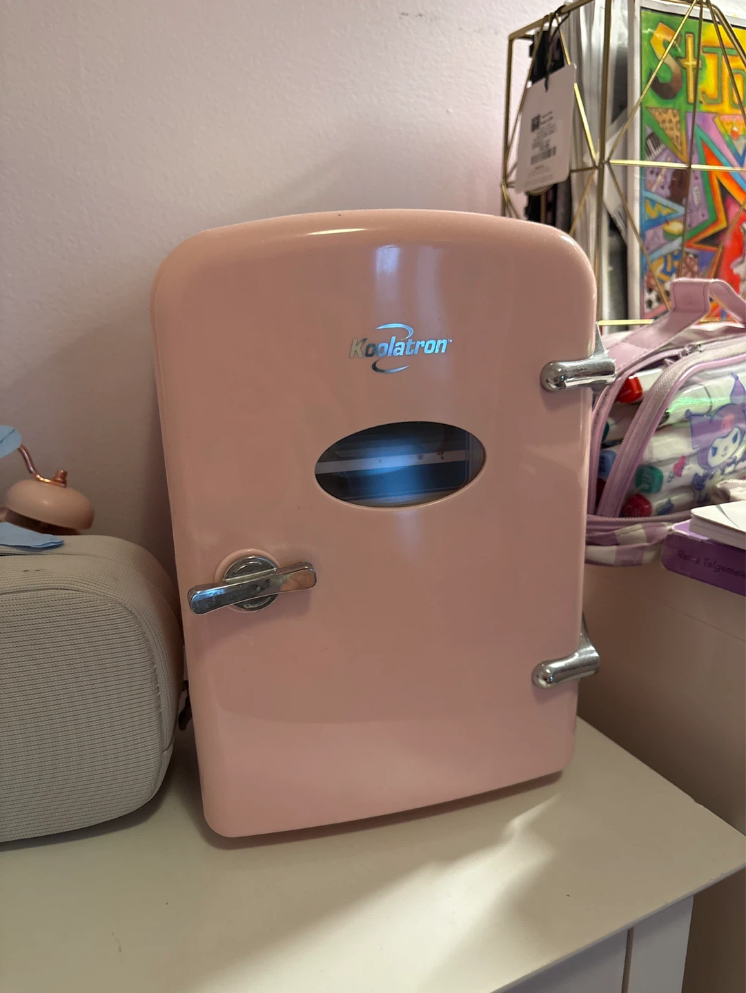 Koolatron Pink Mini Fridge