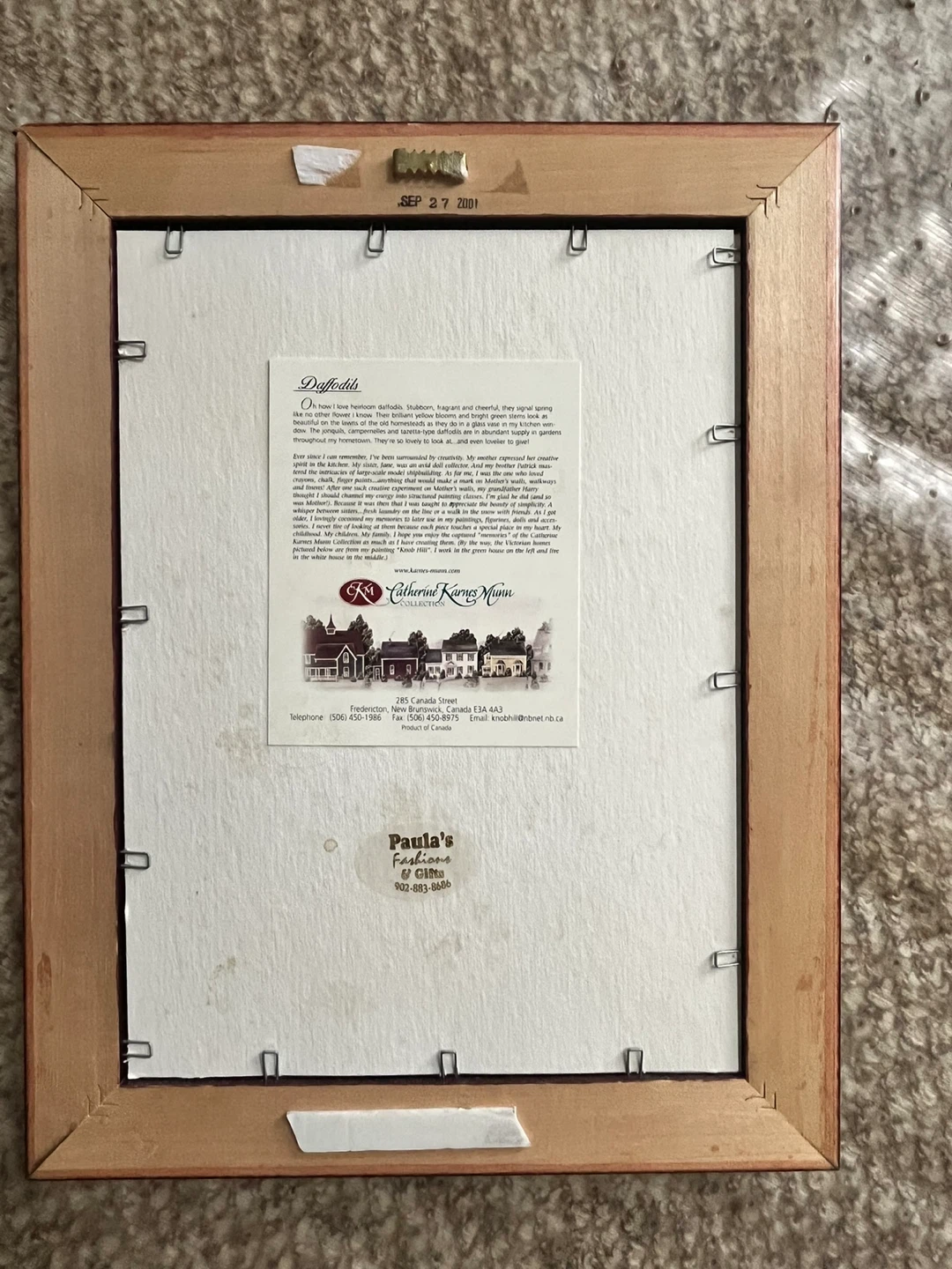 Framed "Daffodils" Print by Katherine Karnes Munn Collection - photo 2