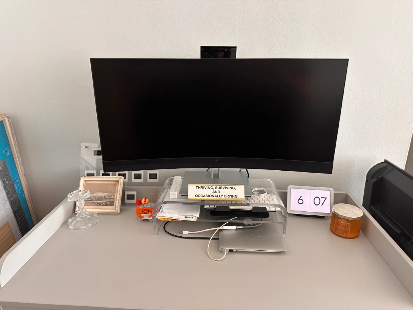 HP 34" Curved WQHD USB-C Conferencing Monitor